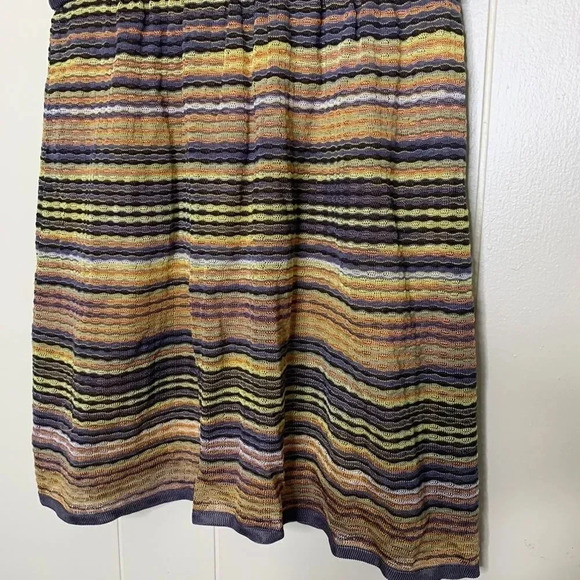 Missoni Skirt Mini Lined Vertical Striped Stripes Multicolor IT Size 40 US 4 - Picture 5 of 7